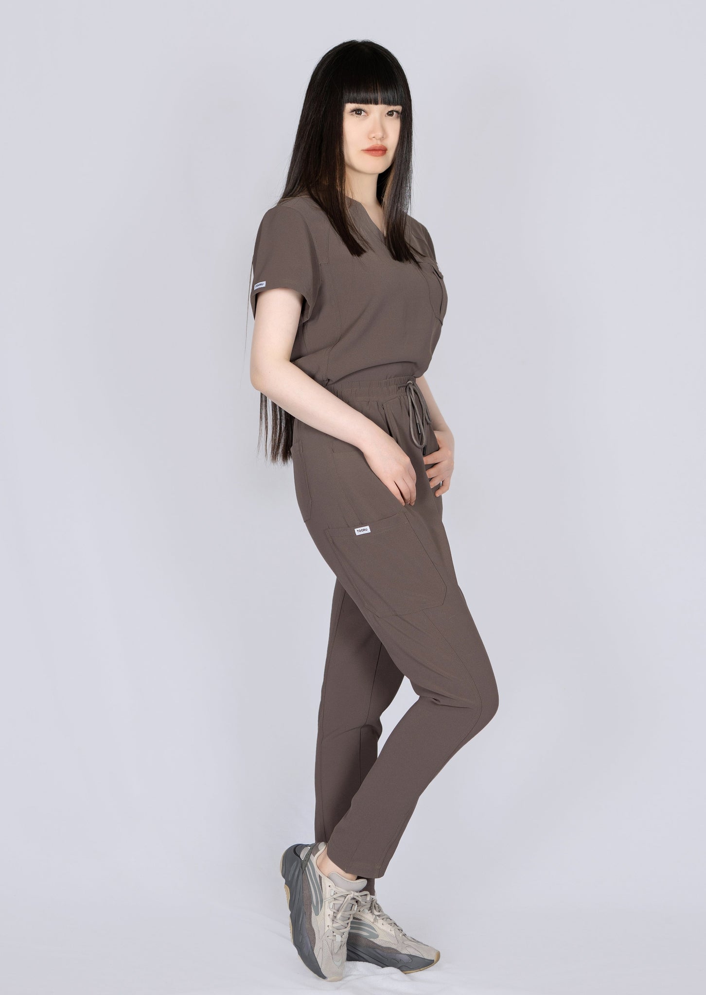 Mocha 1 pocket TOP (FF-002 unisex style)