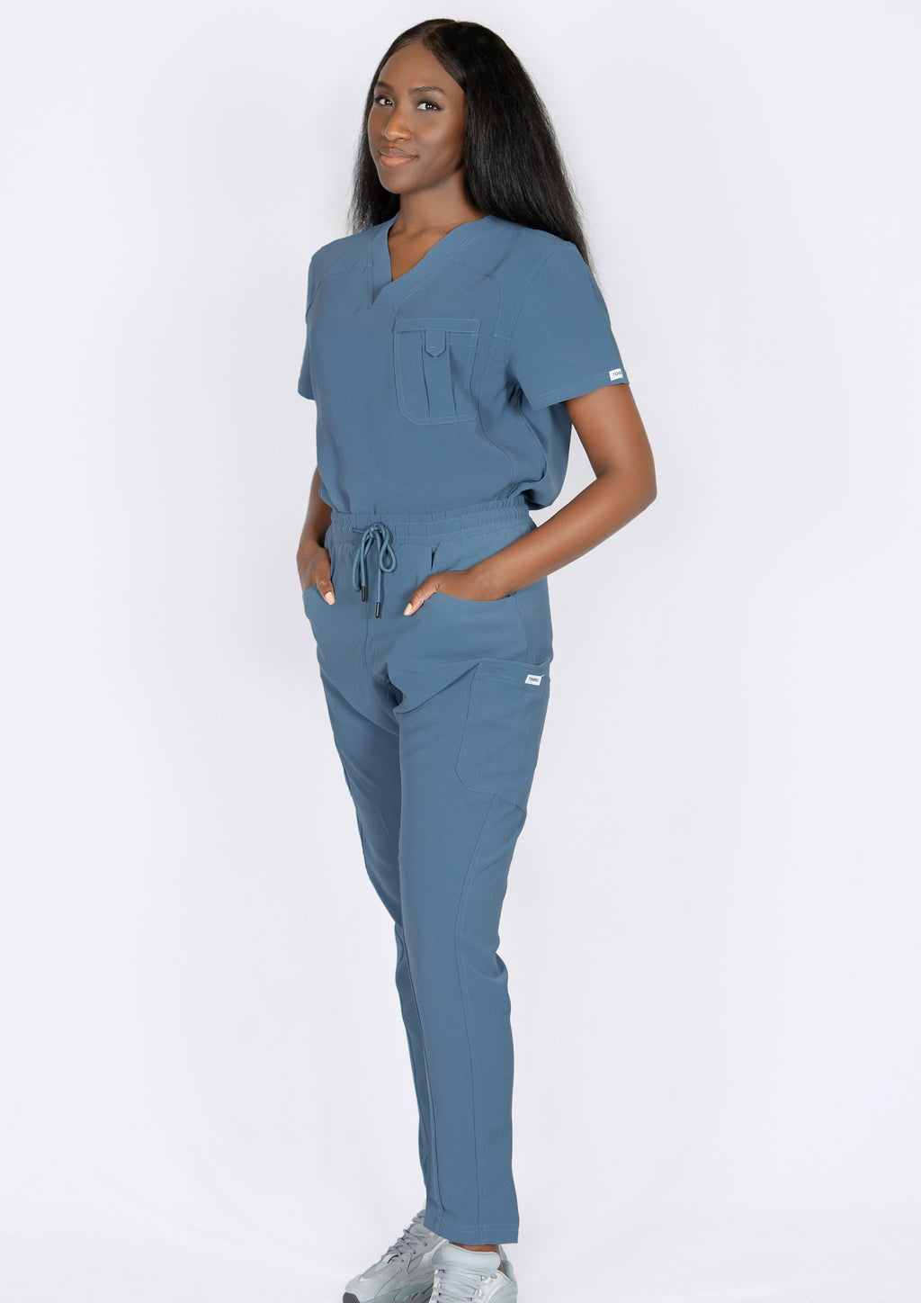 Pacific Blue 1 pocket Top (FF-002 unisex style)